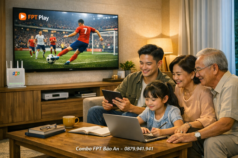 Combo FPT Bảo An: Tiết kiệm chi phí, tối ưu giải trí cho gia đình