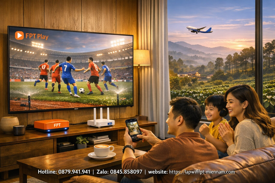 Combo Internet + FPT Play tại Đức Trọng: Giải trí đỉnh cao giá chỉ từ 2xxk