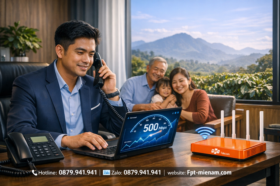 Combo internet và điện thoại cố định FPT cho doanh nghiệp Di Linh: Tối ưu vận hành