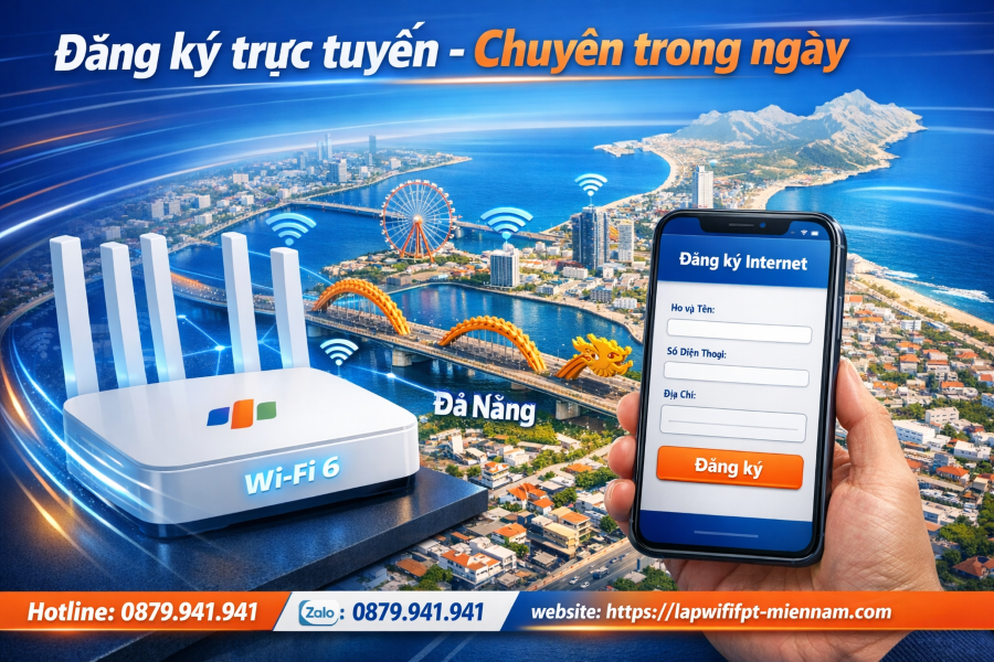 Đăng ký FPT online – Giải pháp lắp đặt siêu tốc trong ngày