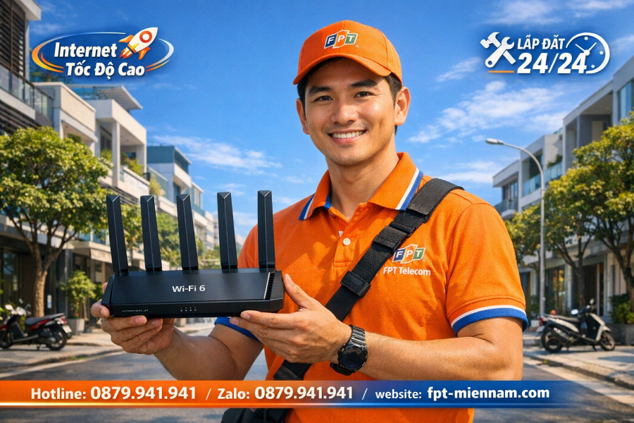 Đăng ký internet FPT Cẩm Lệ nhanh: Thủ tục đơn giản, lắp đặt thần tốc