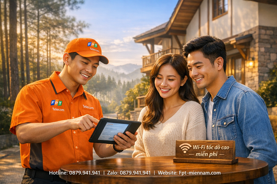Đăng ký Internet FPT Đà Lạt: Tiện lợi, nhanh chóng, thủ tục 0đ