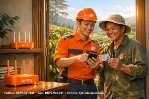 Đăng ký internet FPT xã Lộc An, Bảo Lâm: Thủ tục đơn giản, lắp đặt thần tốc