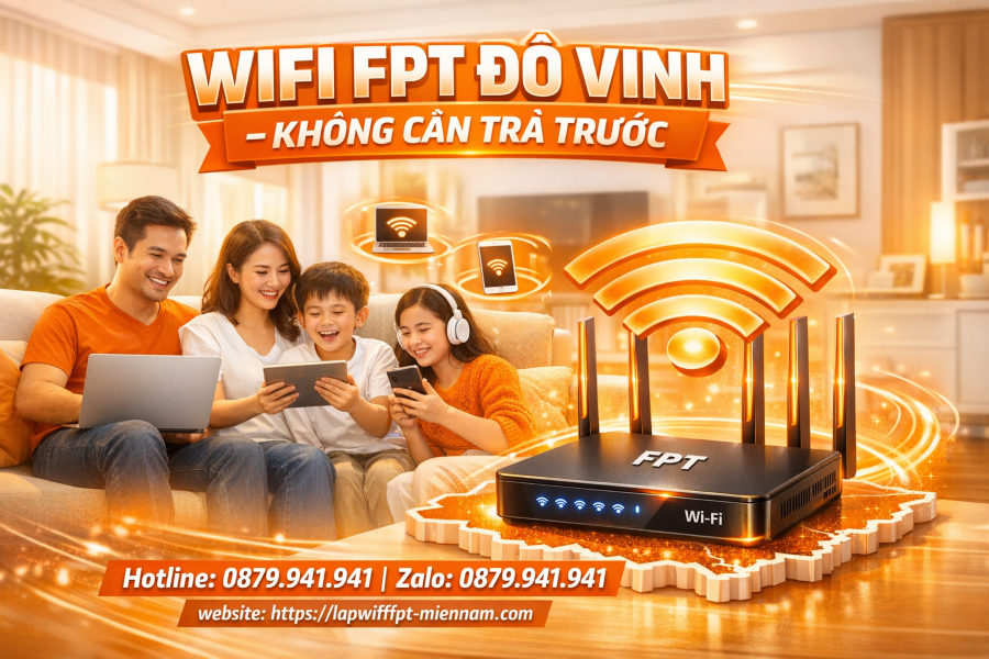 Đăng Ký Wifi FPT Đô Vinh Không Cần Trả Trước – Thủ Tục Đơn Giản 2026
