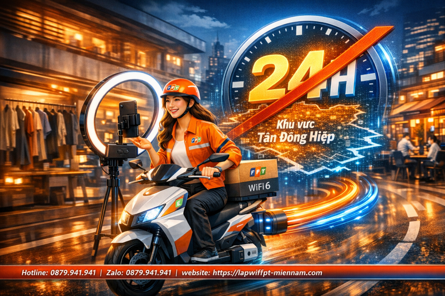 Đăng Ký WiFi FPT Tân Đông Hiệp Trong Ngày: Kết Nối Ngay, Không Chờ Đợi