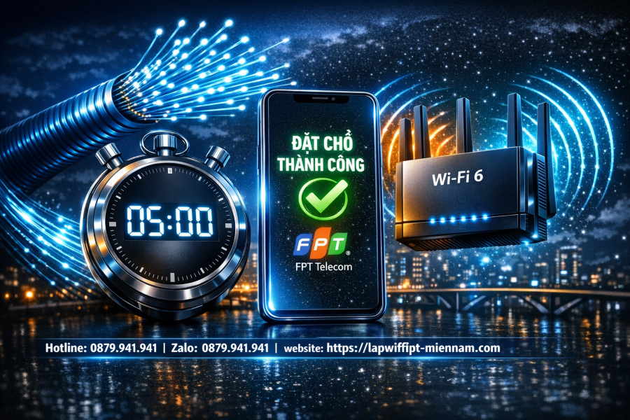 Đặt lịch lắp wifi FPT trong 5 phút – Giải pháp tối ưu cho người bận rộn