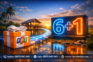 FPT Hòa Bình Khuyến Mãi Lớn: Trả Trước 6 Tháng Tặng Thêm 1 Tháng Cước