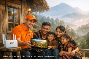 FPT Lạc Dương: Ưu đãi đặc biệt hỗ trợ đồng bào dân tộc thiểu số tiếp cận Internet