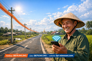 FPT Xã Phong Thạnh: Hạ Tầng Cáp Quang Phủ Sóng 100%, Miễn Phí Lắp Đặt