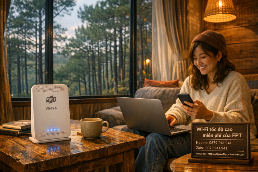 Giải pháp Internet FPT tốc độ cao cho Homestay và Khách sạn tại Đà Lạt