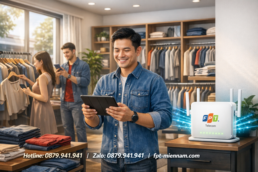 Giải Pháp Lắp Wifi FPT Cẩm Lệ Cho Shop: Ổn Định, Siêu Tốc, Tiết Kiệm
