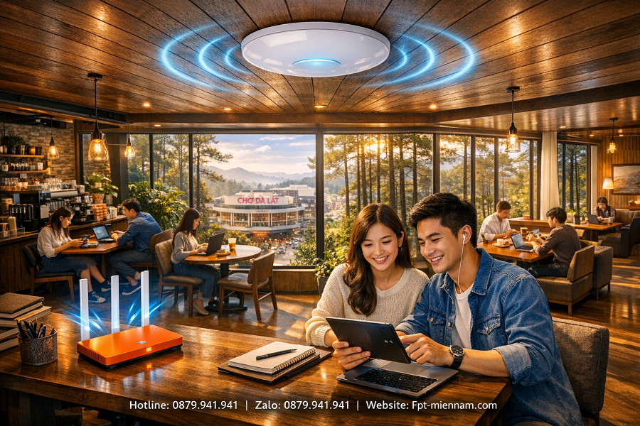 Giải pháp WiFi chuyên dụng cho quán cà phê tại Đà Lạt: Bí quyết giữ chân khách hàng