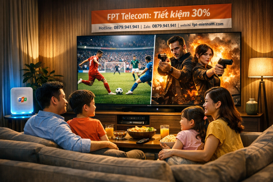 Gói cước Combo FPT tại Hòa Bình: Giải pháp tiết kiệm 30% chi phí cho gia đình