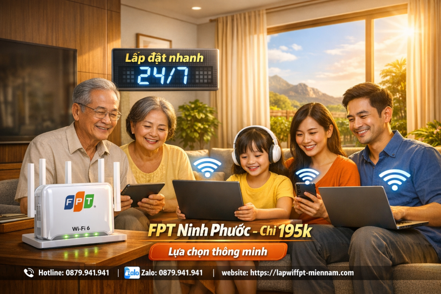 Gói Cước FPT Ninh Phước Cho Hộ Gia Đình – Kết Nối Yêu Thương, Giải Trí Đỉnh Cao