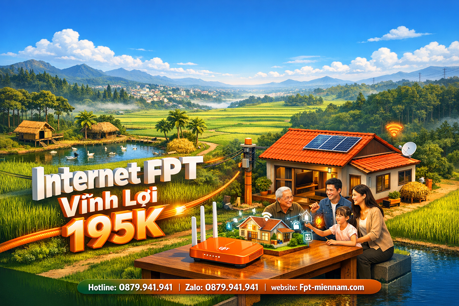 Gói cước Internet FPT rẻ nhất tại huyện Vĩnh Lợi, Bạc Liêu
