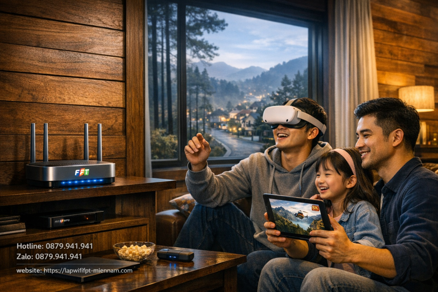 Gói cước Lux FPT tại Đà Lạt: Đột phá công nghệ Wi-Fi 6 đỉnh cao