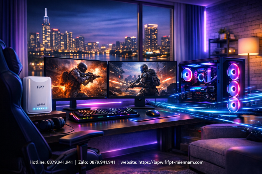 Gói FPT Bình Hòa Cho Gaming: Đập Tan Nỗi Lo Giật Lag
