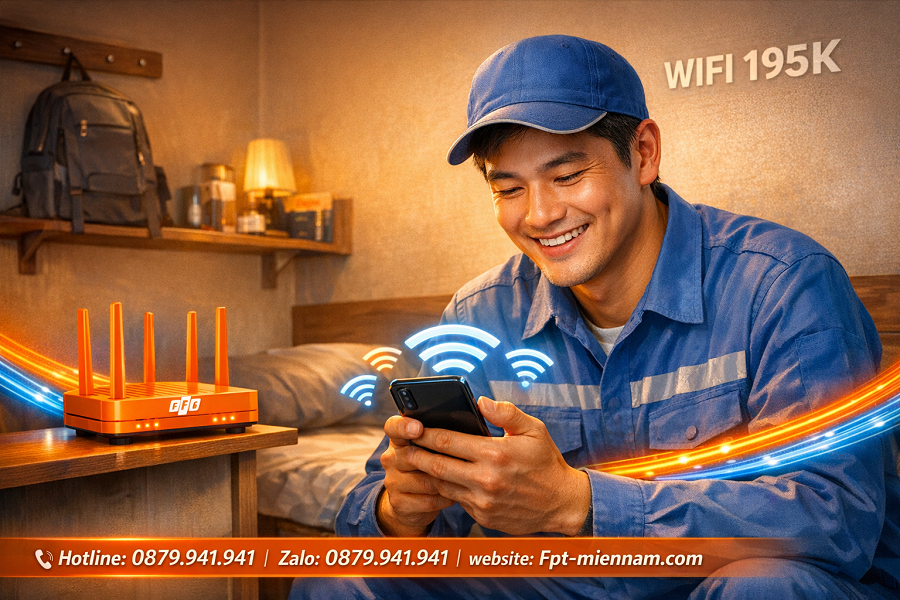 Gói wifi FPT phù hợp công nhân tại Bàu Bàng: Ngon - Bổ - Rẻ