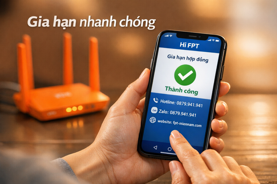 Hướng Dẫn Cách Gia Hạn Hợp Đồng Mạng FPT Tại Huyện Phước Long Nhanh Chóng