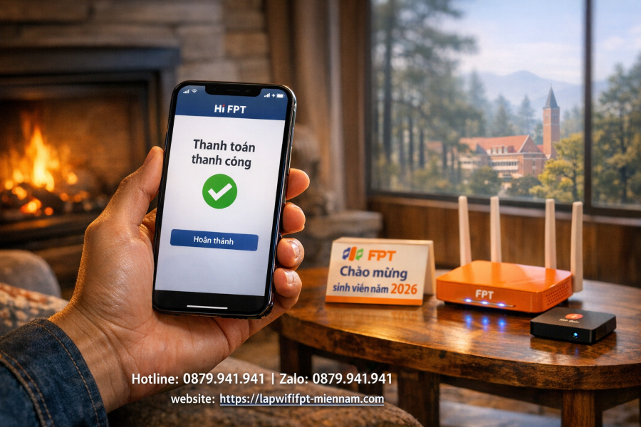 Hướng dẫn đóng cước FPT tại Đà Lạt qua ứng dụng Hi FPT