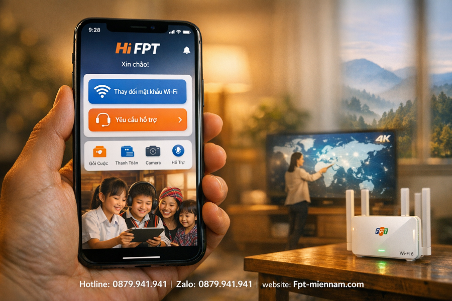 Cách đổi mật khẩu Wi-Fi FPT nhanh nhất dành cho người dân Lâm Đồng