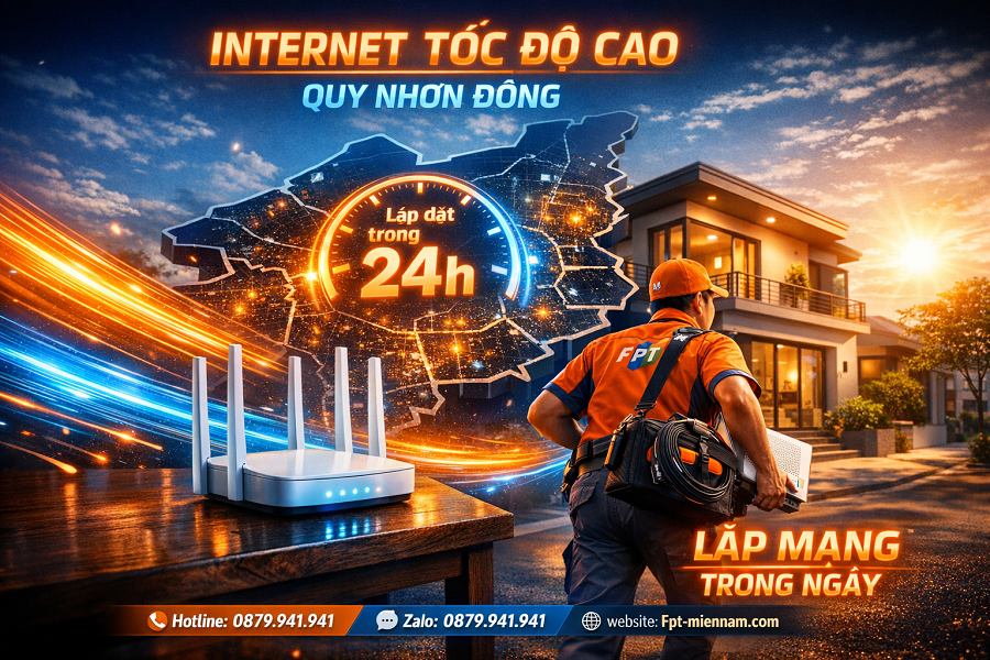 Internet FPT Tốc Độ Cao Quy Nhơn Đông: Trải Nghiệm Mạng Siêu Thực