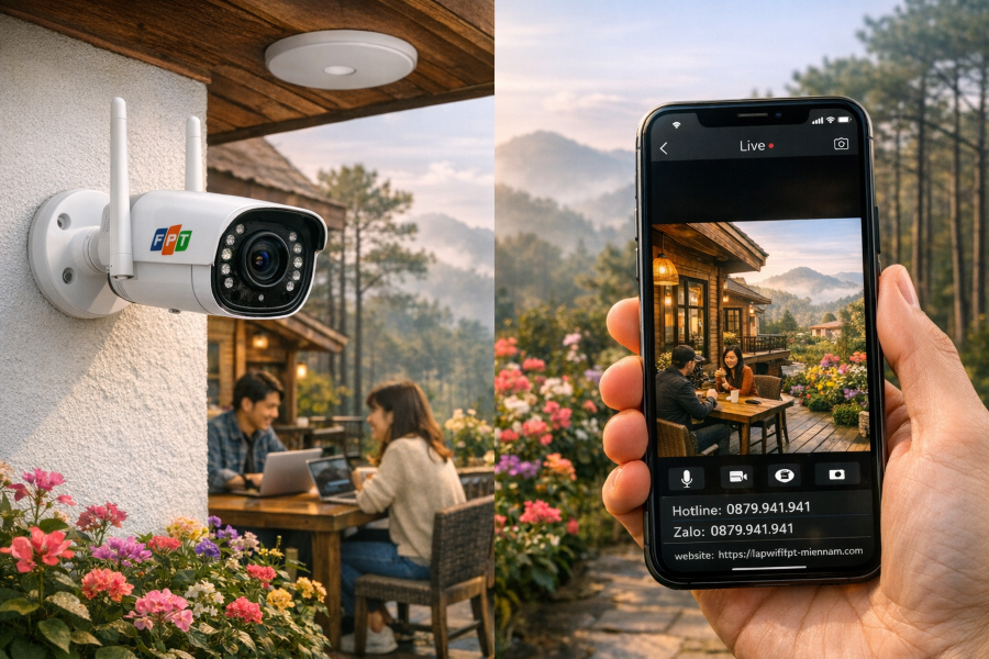 Lắp đặt Camera FPT tại Đà Lạt: Giám sát từ xa, bảo mật tuyệt đối