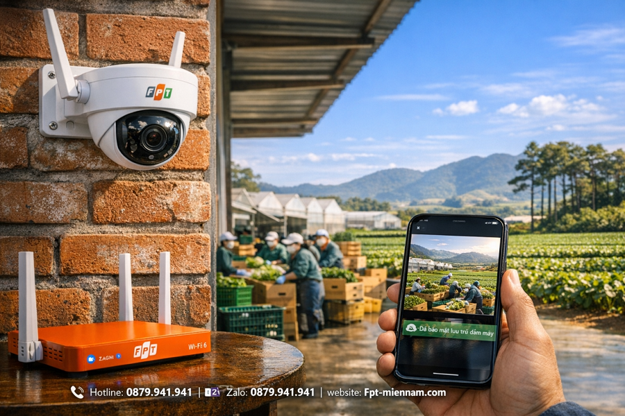 Lắp đặt Camera FPT tại Đơn Dương: Bảo mật tuyệt đối với lưu trữ Cloud