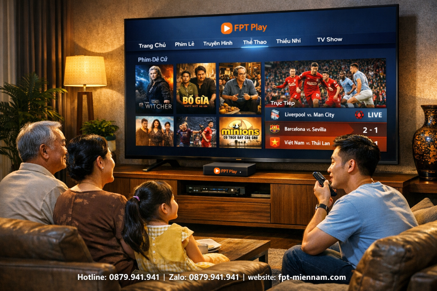 Lắp đặt FPT Play Box tại Đông Hải: Biến TV thường thành Smart TV