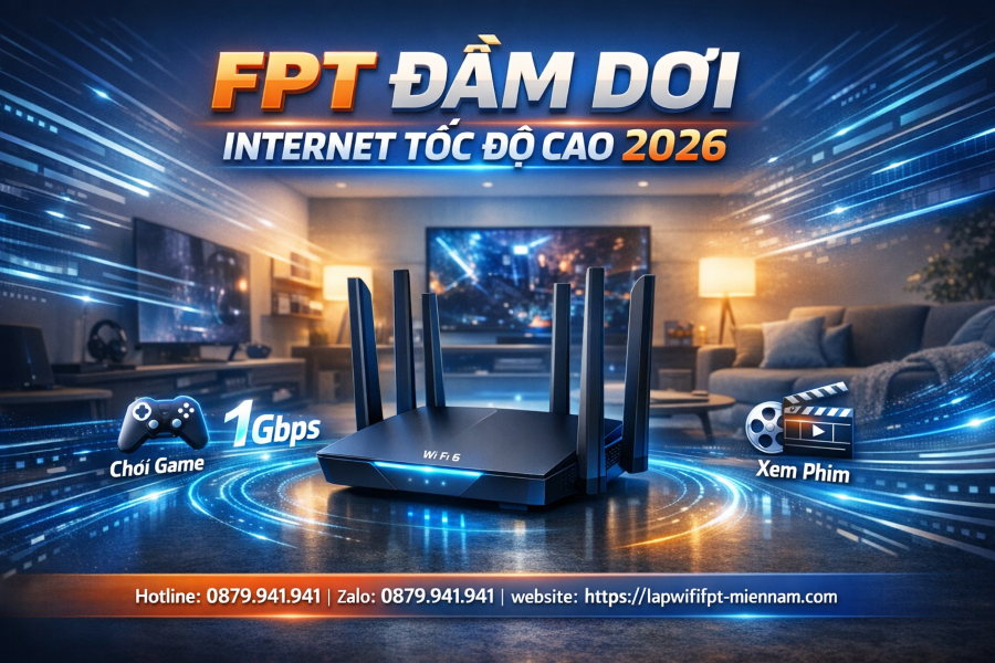 Lắp Internet FPT Đầm Dơi Giá Rẻ – Khuyến Mãi Lớn 2026