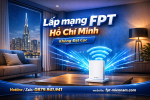 Lắp Internet FPT Hồ Chí Minh: Không Đặt Cọc - Không Trả Trước & Bảng Giá Mới Nhất