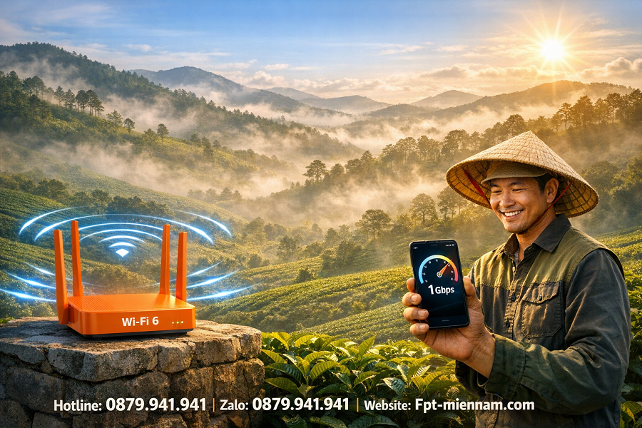 Lắp mạng FPT Bảo Lâm: Phủ sóng vùng sâu, internet cực khỏe