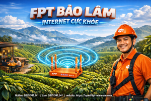 Lắp mạng FPT Bảo Lâm: Phủ sóng vùng sâu, internet cực khỏe