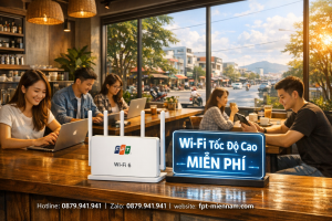 Lắp Mạng FPT Cẩm Lệ Cho Quán Cafe: Giải Pháp Wifi Marketing & Chịu Tải Cao