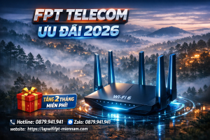Lắp mạng FPT Đà Lạt: Ưu đãi tặng 2 tháng cước mới nhất 2026