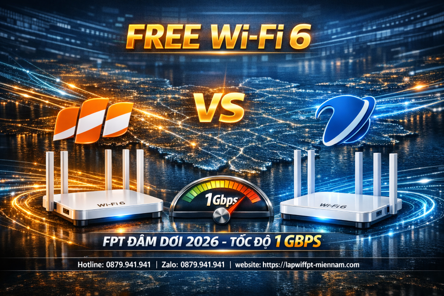 Lắp Mạng FPT Đầm Dơi Miễn Phí Modem Wi-Fi 6 Thế Hệ Mới 2026