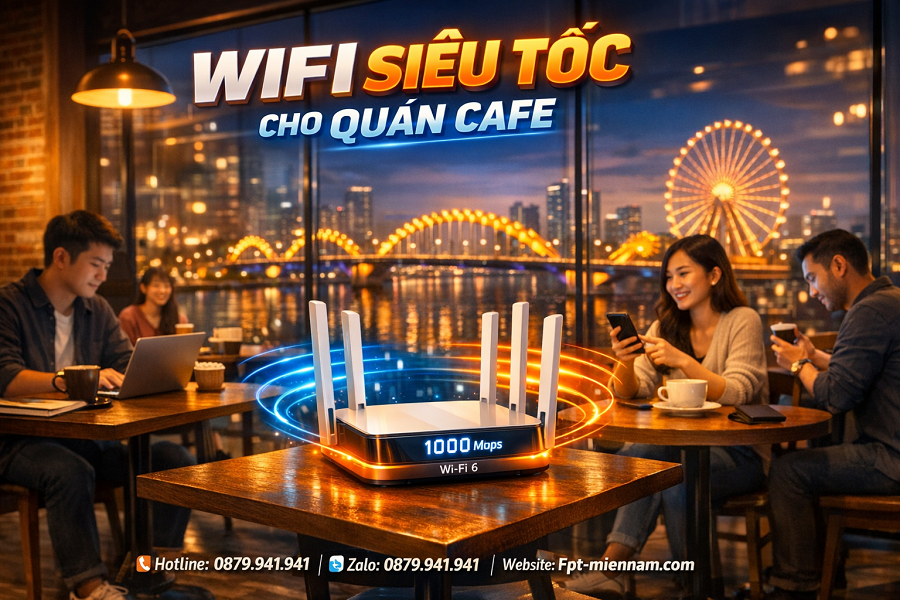 Lắp Mạng FPT Hải Châu Cho Quán Cafe – Wifi Ổn Định, Giữ Chân Khách Hàng