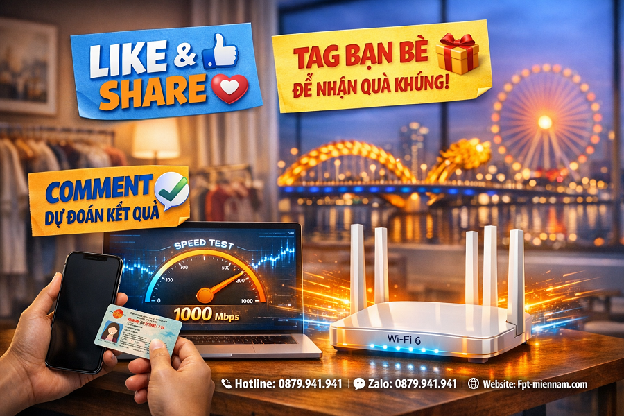 Lắp Mạng FPT Hải Châu Khu Trung Tâm Đà Nẵng – Đẳng Cấp Tốc ĐỘ 1Gbps