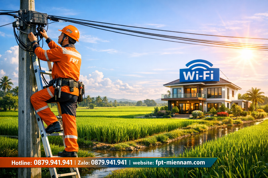 Lắp mạng FPT Hồng Dân: Phủ sóng cáp quang đến từng ấp