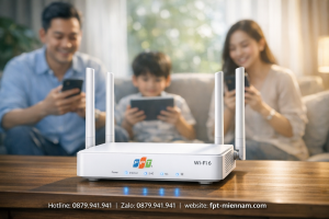 Lắp Mạng FPT Long Hương Miễn Phí Modem Wi-Fi 6 Thế Hệ Mới