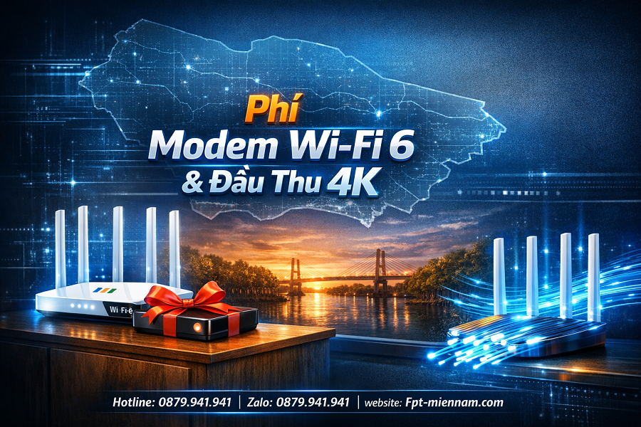 Lắp Mạng FPT Năm Căn Miễn Phí Thiết Bị: Cơ Hội Nhận Modem Wifi 6 Cực Khủng