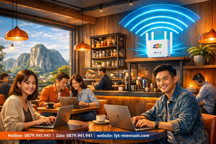 Lắp Mạng FPT Ngũ Hành Sơn Cho Quán Cafe: Thu Hút Khách Hàng Bằng Wifi Cực Mạnh
