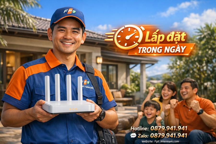 Lắp Mạng FPT Phường Quy Nhơn Trong Ngày: Nhanh Chóng – Tiết Kiệm – Uy Tín