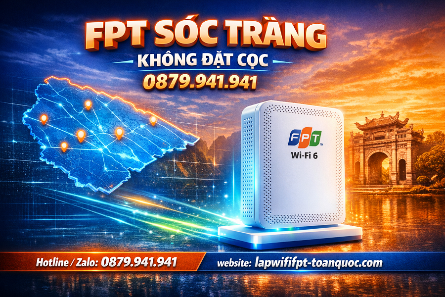 Lắp Mạng FPT Sóc Trăng – Ưu Đãi Cực Khủng, Không Cần Trả Trước