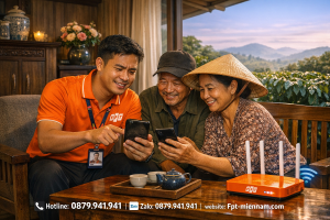 Lắp mạng FPT xã Gung Ré, Di Linh: Thủ tục đơn giản, hỗ trợ tận nhà