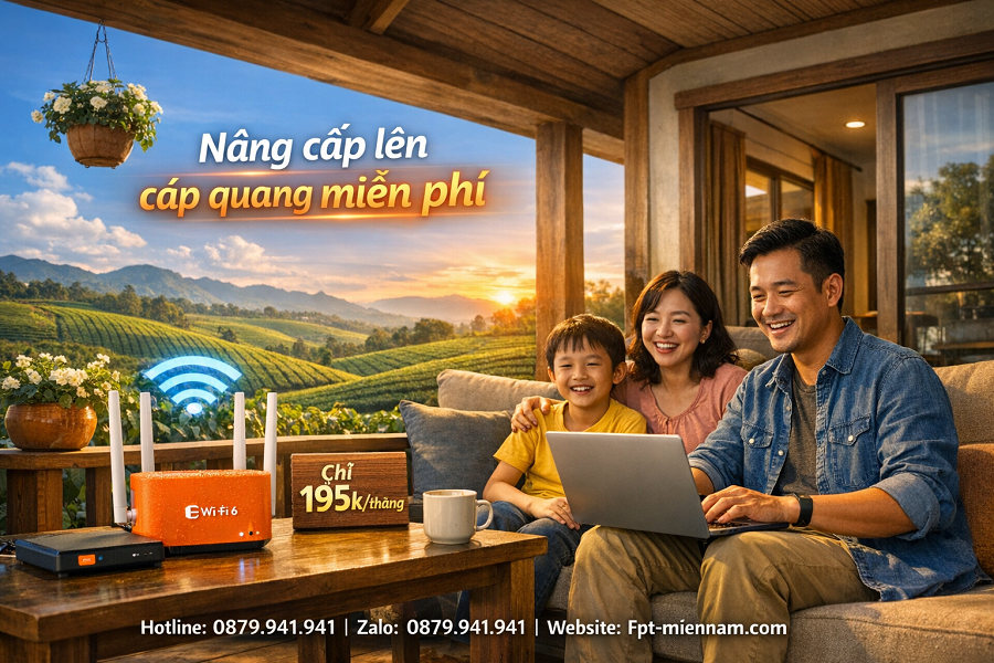 Lắp mạng FPT xã Lộc Thành, Bảo Lâm bao nhiêu tiền 1 tháng?