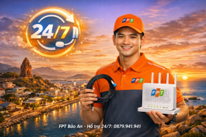 Lắp wifi FPT Bảo An: Yên tâm tuyệt đối với dịch vụ hỗ trợ kỹ thuật 24/7