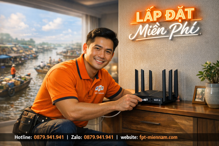 Lắp Wifi FPT Cà Mau có được miễn phí lắp đặt không?