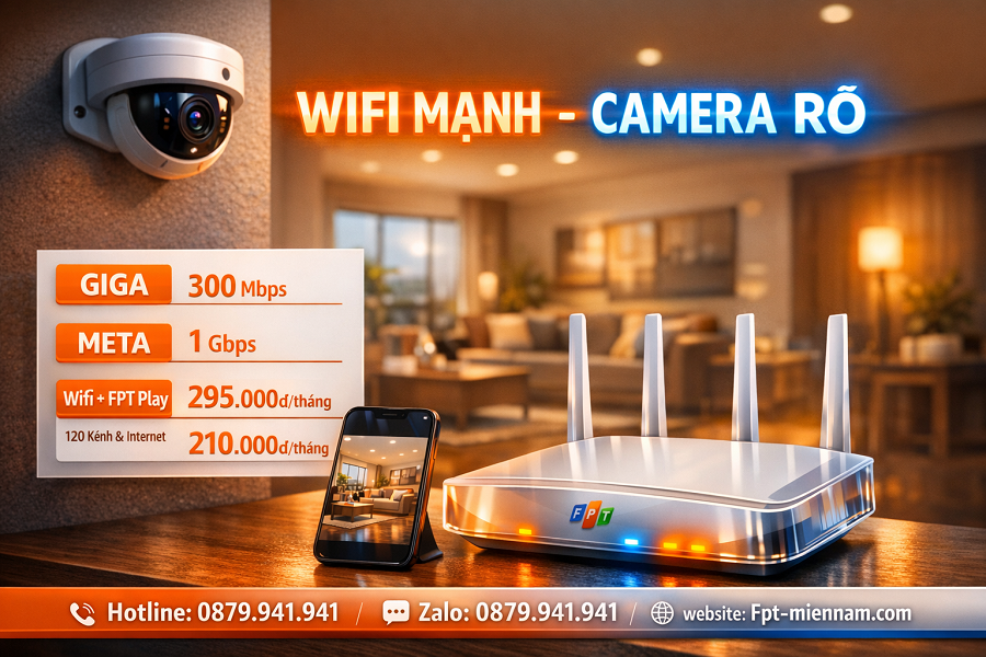 Lắp Wifi FPT Cho Camera Quy Nhơn Đông: Giải Pháp An Ninh Hoàn Hảo