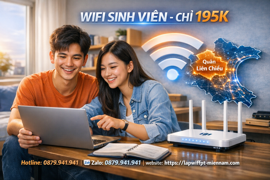 Lắp wifi FPT Liên Chiểu cho sinh viên – Giải pháp internet giá rẻ, tốc độ cao